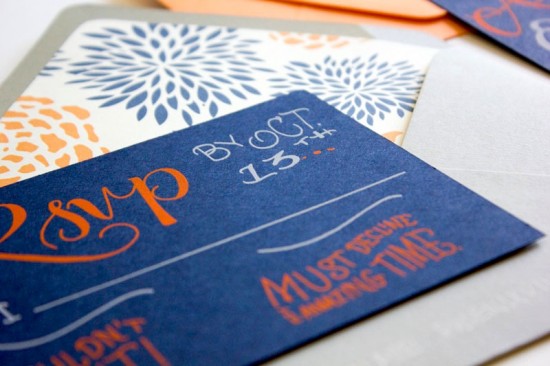 Hand Lettered Wedding Invitations by Faye + Co. via Oh So Beautiful Paper (4)