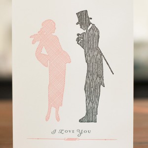 Sesame Letterpress Silhouette Cards via Oh So Beautiful Paper (1)