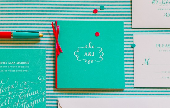 Holly Holon Calligraphy Wedding Invitations via Oh So Beautiful Paper (7)