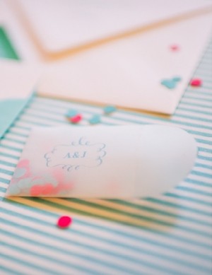 Holly Holon Calligraphy Wedding Invitations via Oh So Beautiful Paper (2)