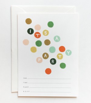 Party Dots Invitations by Rifle Paper Co.