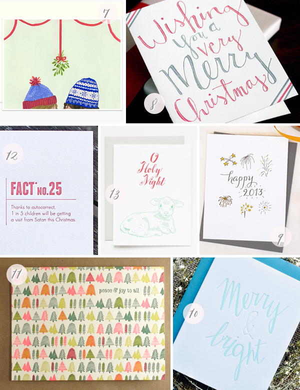 2012 Holiday Card Round Up via Oh So Beautiful Paper (1)