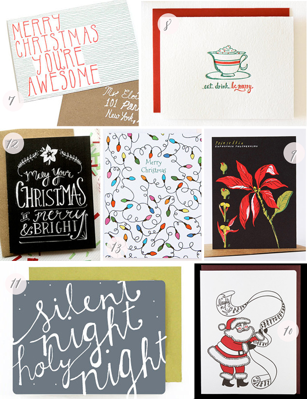Holiday Card Round Up via Oh So Beautiful Paper (1)