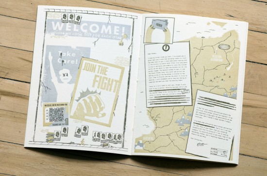 Airship Letterpress Graphic Novel by Angel Bomb Design via Oh So Beautiful Paper (3)