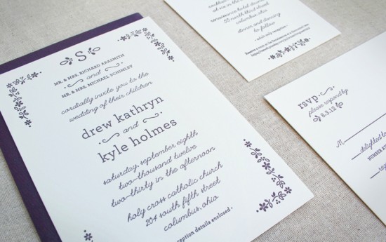 Fall Wedding Invitations by Arbor Corner Studio via Oh So Beautiful Paper (4)