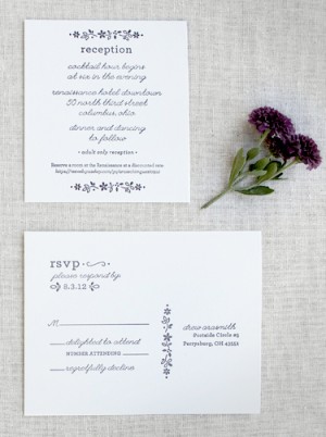 Fall Wedding Invitations by Arbor Corner Studio via Oh So Beautiful Paper (2)