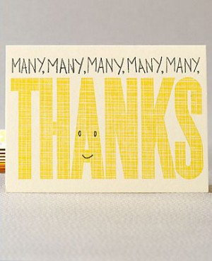 Thank You Cards via Oh So Beautiful Paper