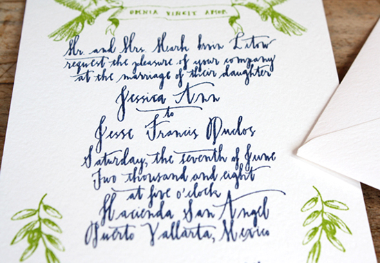 Linea Carta Calligraphy via Oh So Beautiful Paper