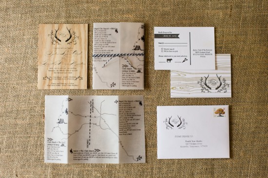 Rustic Wooden Wedding Invitations by Fourth Year Studio via Oh So Beautiful Paper (1)