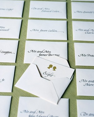 Day-Of Wedding Stationery Inspiration and Ideas: Silhouettes via Oh So Beautiful Paper (4)