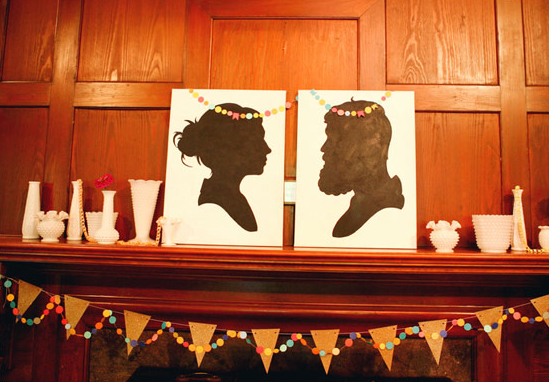 Day-Of Wedding Stationery Inspiration and Ideas: Silhouettes via Oh So Beautiful Paper (10)