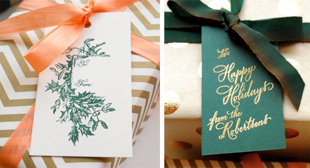 GRASS gift-wrap with gift tag 