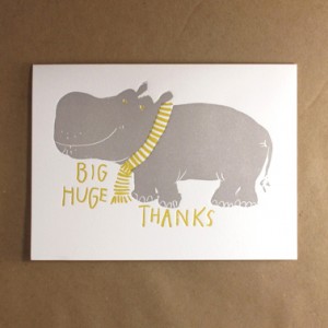 Hippo Big Thanks by Egg Press