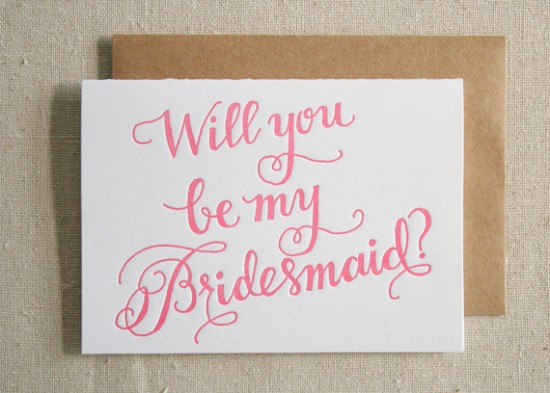 Will You Be My Bridesmaid Cards via Oh So Beautiful Paper (6)