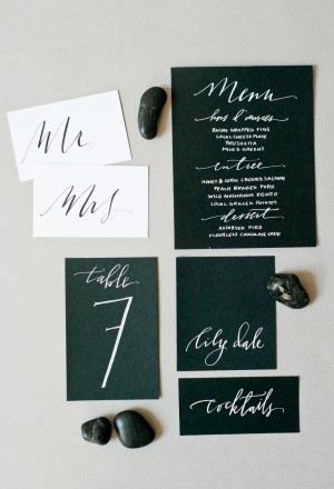 Calligraphed Wedding Invitation Collection by Hazel Wonderland via Oh So Beautiful Paper (3)