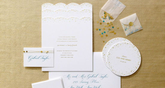 Day-Of Wedding Stationery Inspiration and Ideas: Confetti via Oh So Beautiful Paper (2)