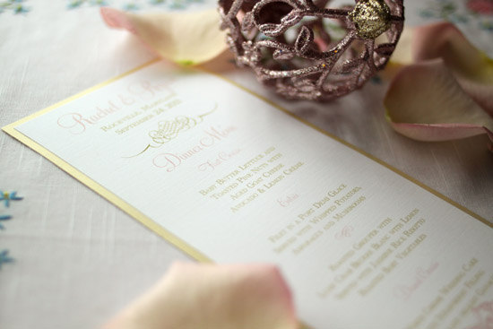Day-Of Wedding Stationery Inspiration and Ideas: Silver and Gold via Oh So Beautiful Paper (5)