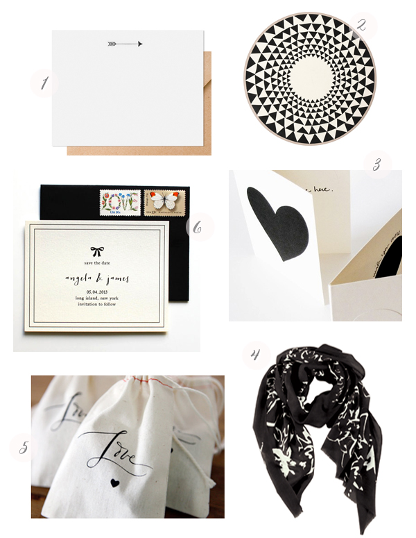 Inspired by Black + White via Oh So Beautiful Paper