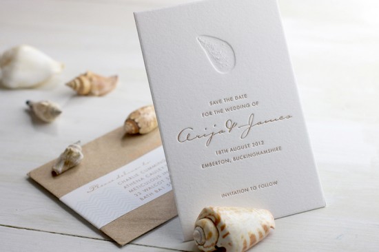 Modern Chevron Wedding Invitations by Meticulous Ink via Oh So Beautiful Paper (8)