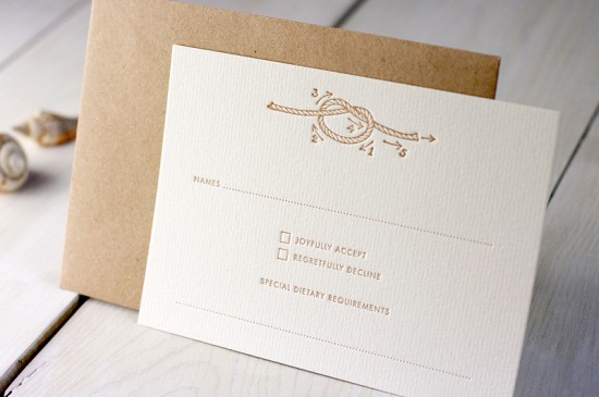 Modern Chevron Wedding Invitations by Meticulous Ink via Oh So Beautiful Paper (3)
