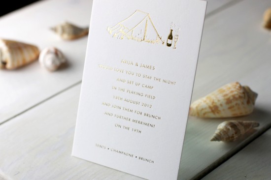 Modern Chevron Wedding Invitations by Meticulous Ink via Oh So Beautiful Paper (2)