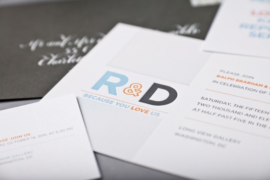 Modern and Personal Same-Sex Wedding Invitations by SugarB Studio via Oh So Beautiful Paper (2)
