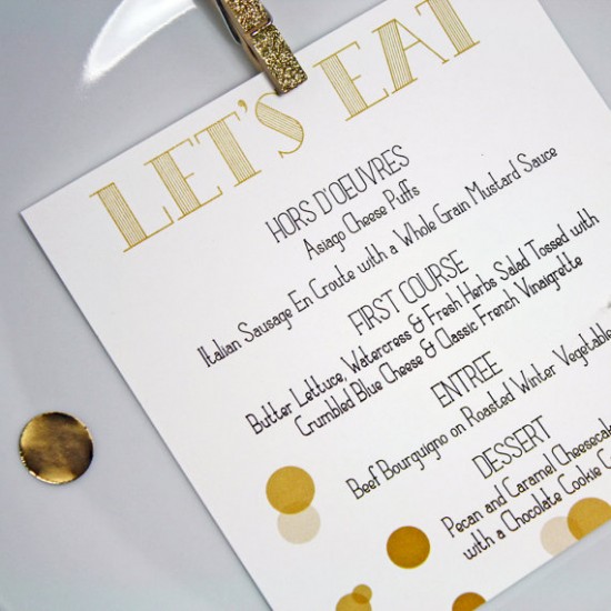 Day-Of Wedding Stationery Inspiration and Ideas: Confetti via Oh So Beautiful Paper (7)