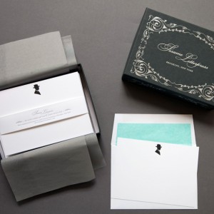 Sesame Letterpress Silhouette Stationery via Oh So Beautiful Paper