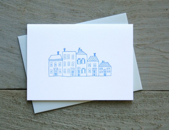 Townhouses Every Day Card by Letter and Lark