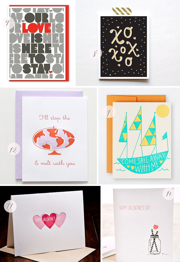 Valentine's Day Card Round Up via Oh So Beautiful Paper