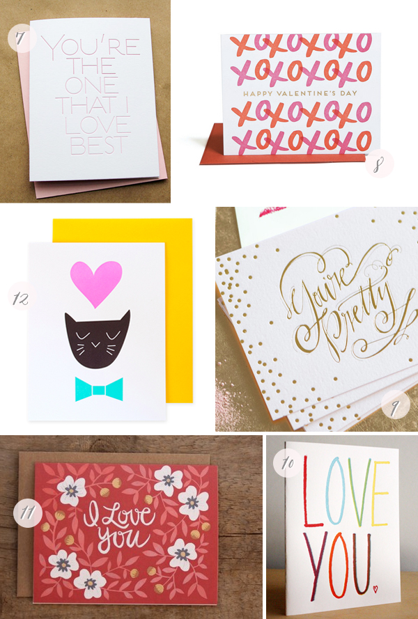 Seasonal Stationery: Valentine's Day Card Round Up via Oh So Beautiful Paper