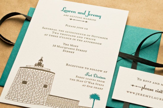 Letterpress Australian Wedding Invitations by Laura Macchia and May Day Studio via Oh So Beautiful Paper (4)