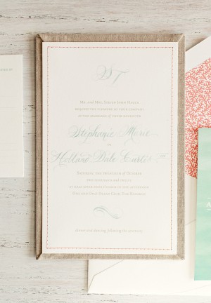 Tropical Wedding invitations by Atheneum Creative via Oh So Beautiful Paper (4)