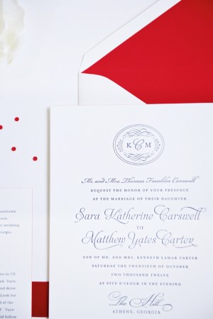Classic Southern Wedding Invitations by Sase Ink via Oh So Beautiful Paper (8)