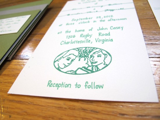 Hand-Lettered Wedding Invitations by Jesse Wells via Oh So Beautiful Paper (2)