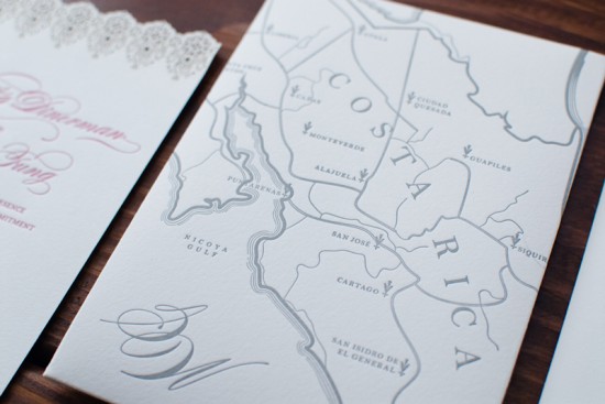 Illustrated Map Destination Wedding Invitations by Heritage+Joy via Oh So Beautiful Paper (7)