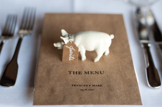 Day-Of Wedding Stationery Inspiration and Ideas: Animal Motifs via Oh So Beautiful Paper (2)