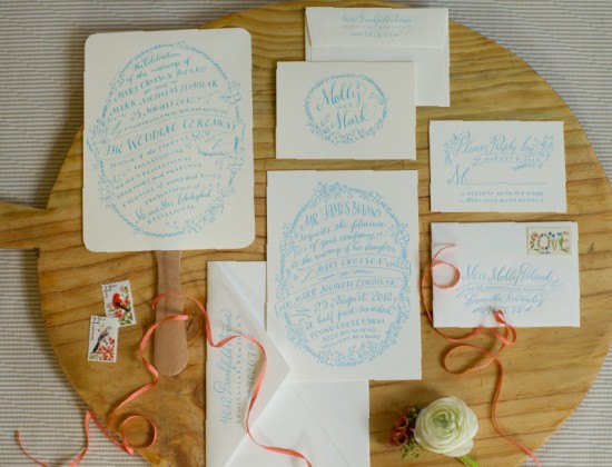 Floral-Inspired Southern Wedding Invitations by Holly Hollon via Oh So Beautiful Paper (1)