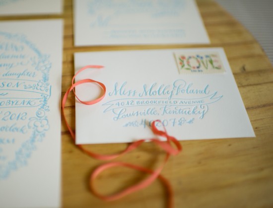 Floral-Inspired Southern Wedding Invitations by Holly Hollon via Oh So Beautiful Paper (4)