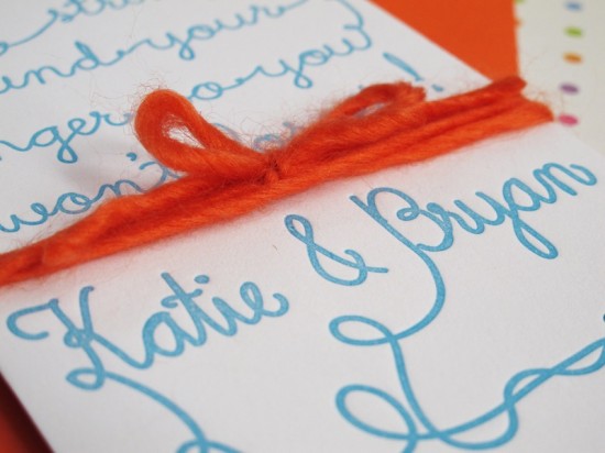 Tie a String Letterpress Save the Dates by Hartford Prints via Oh So Beautiful Paper (3)
