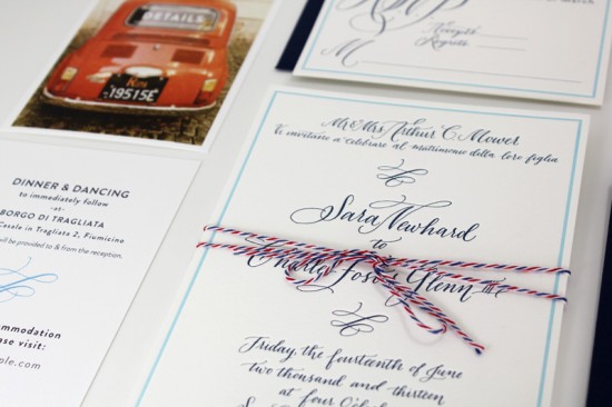 Travel Inspired Wedding Invitations by Ruby the Fox via Oh So Beautiful Paper (6)