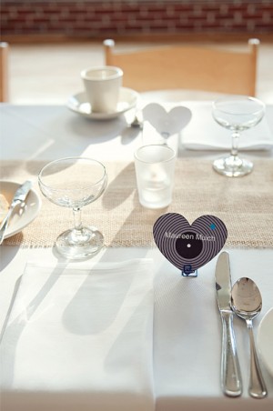 Day-Of Wedding Stationery Inspiration and Ideas: Hearts via Oh So Beautiful Paper (15)