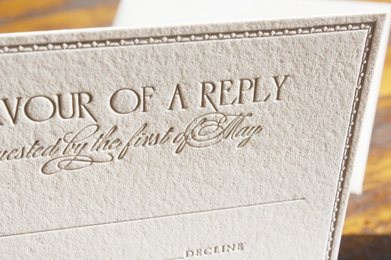 Downton Abbey-Inspired Wedding Invitations by Lucky Luxe Couture Correspondence via Oh So Beautiful Paper (3)