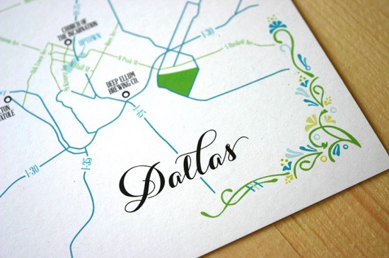 Green + Turquoise Garden Party Wedding Invitations by Mountain Paper via Oh So Beautiful Paper (9)