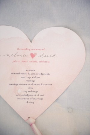 Day-Of Wedding Stationery Inspiration and Ideas: Hearts via Oh So Beautiful Paper (6)