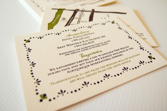 Letterpress Rustic Mexican Wedding Invitation by Lizzy B Loves via Oh So Beautiful Paper (8)