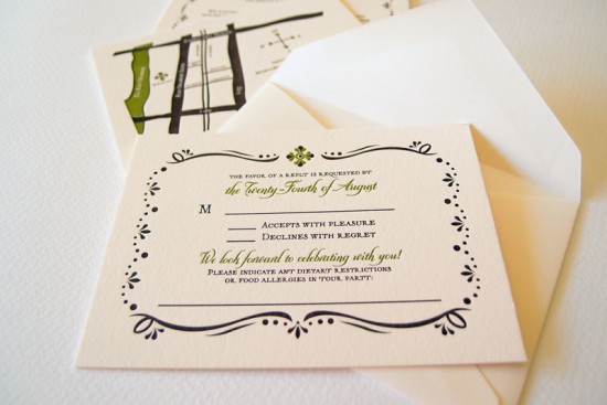 Letterpress Rustic Mexican Wedding Invitation by Lizzy B Loves via Oh So Beautiful Paper (9)