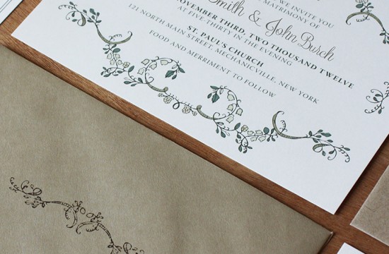 Romantic Floral Wedding Invitations by Blue & Theory via Oh So Beautiful Paper (3)