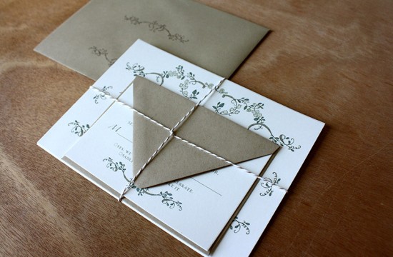 Romantic Floral Wedding Invitations by Blue & Theory via Oh So Beautiful Paper (6)