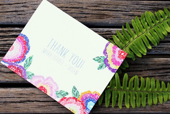 Wildflower Wedding Invitations by An Lim via Oh So Beautiful Paper (1)